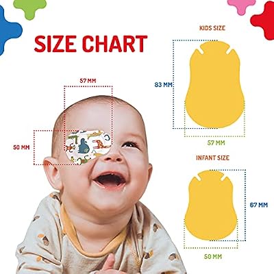 Opthopatch Eye Patches for Infants - Extra Sensitive Adhesive - Boys' Design [Series I] - 70 Count + 2 Reward Charts