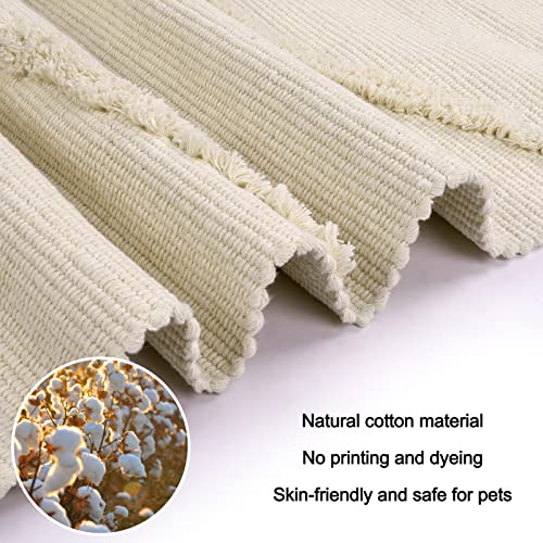 Ojia Hallway Runner Rug 2' X 6' Tufted Sun Rug Boho Hallway Rugs Cotton Woven Throw Rugs With Tassels Washable Farmhouse Kitchen Rugs Runner Floor Mats For Laundry Entryway Bedroom #TOP1