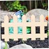 25Pcs Wooden Fence Embellishments for Scrapbooking and DIY Crafts, Fence-Shaped Cutouts for Card Making,Photo Albums, Journals, Home Decor and Party Decorations #3