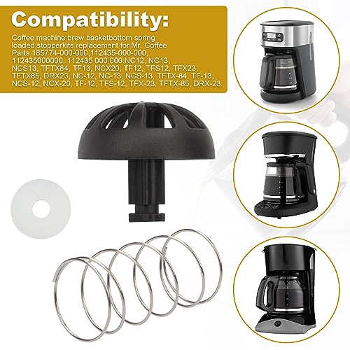 Compare Coffees Machine Brew Basket Bottom Spring Loaded Stopper Kits