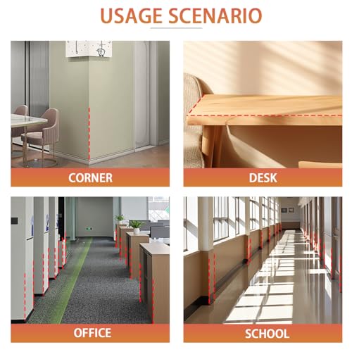 Image of QDYMXUN Aluminum Self Adhesive Wall Corner Guards, Peel and Stick L-Shaped Metal Protector Strips for Door Frame, Furniture Edge and Home Protection (Matte Black, 2pcs x 35''L x 0.8''W)