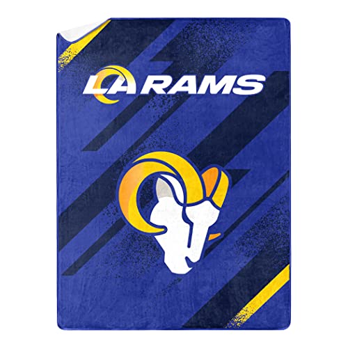 NORTHWEST NFL Silk Touch Sherpa Throw Blanket 60X80, Los Angles Rams