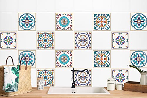 Keuken tegelstickers, 12 stuks mozaïek tegelstickers 15x30cm badkamer zelfklevende