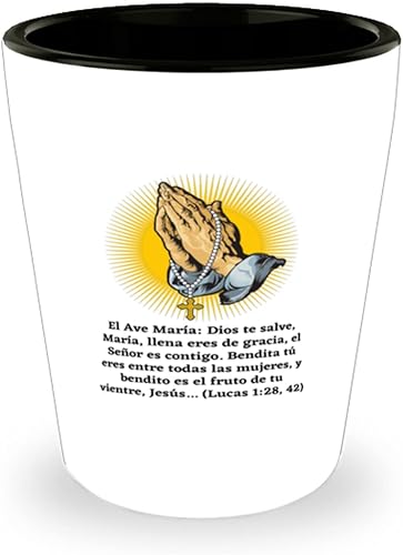 Regalos Religiosos - Santidad y busqueda de la perfeccion cristiana Para matrimonio religioso, bautizo, primera comunion, confirmacion - Vaso de