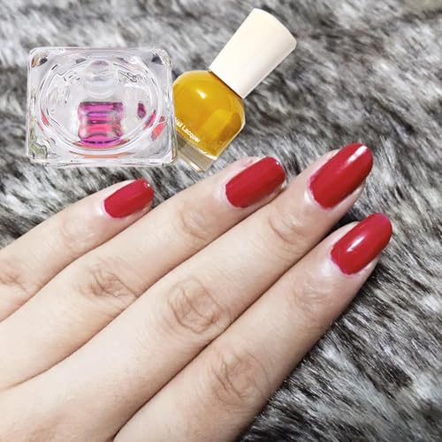 2 piezas recipiente de cristal para líquido de uñas miniatura 4