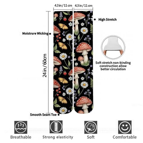 Women Girls Non Slide Winter Warm Socks for Training, Football, Hunting3