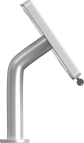 Miniatura 10 de Caja de bloqueo y soporte CTA Paragon recinto con cuello curvado y carcasa de metal resistente para iPad 7 y 8 generación de 10,2", iPad Air Gen 1,