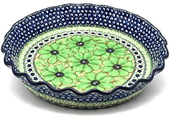 Polish Pottery Baker - Pie Dish - Fluted - Unikat Signature U408A