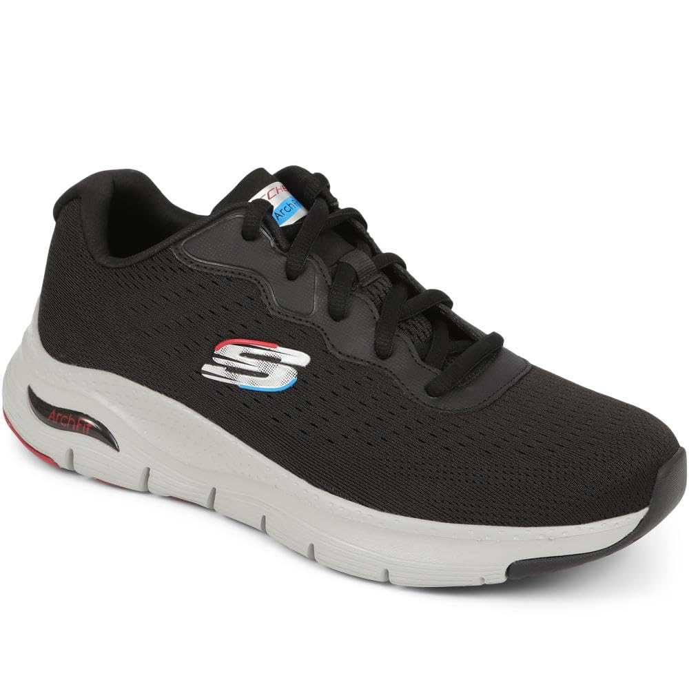 Skechers Mens Arch Fit Infinity Cool Black Lifestyle Sneakers Shoes 10