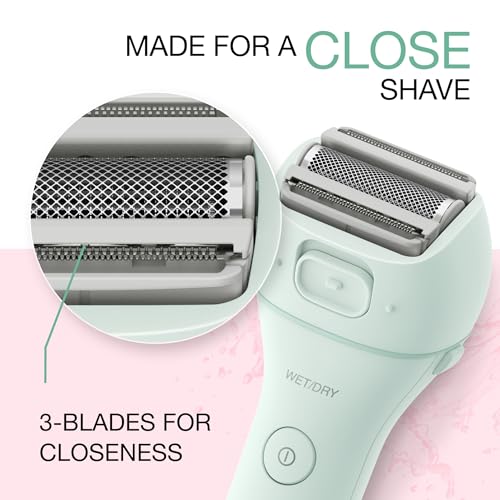 Image of Panasonic Electric Bikini Trimmer, Waterproof Full-Body Cordless Electric Razors for Women Legs with Bikini Attachments, 3 Hypoallergenic Blades, for Travel, Shower, and Everyday Use - ES-AWL6AG