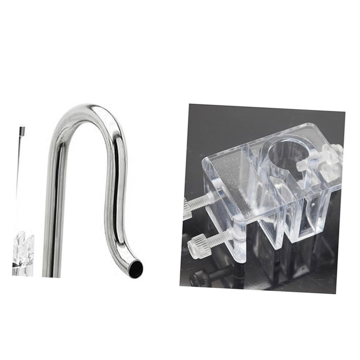 Happyyami Edelstahl Wasserrohr Für Aquarien Verstellbare Einlass Und Auslassleitung Zur Ölentfernung Rostfreies Design Für Einfache Installation Und Wartung Für Fischbecken Und Aquarien