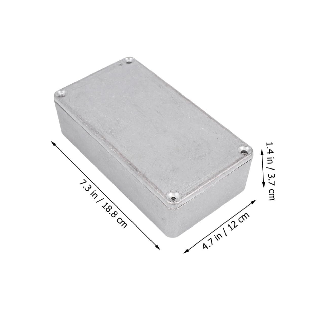 FUNOMOCYA Aluminum Housing Guitar Pedal Enclosure Electronics Enclosure Diy Kit Box Case Metal Guitar Pedal Case
