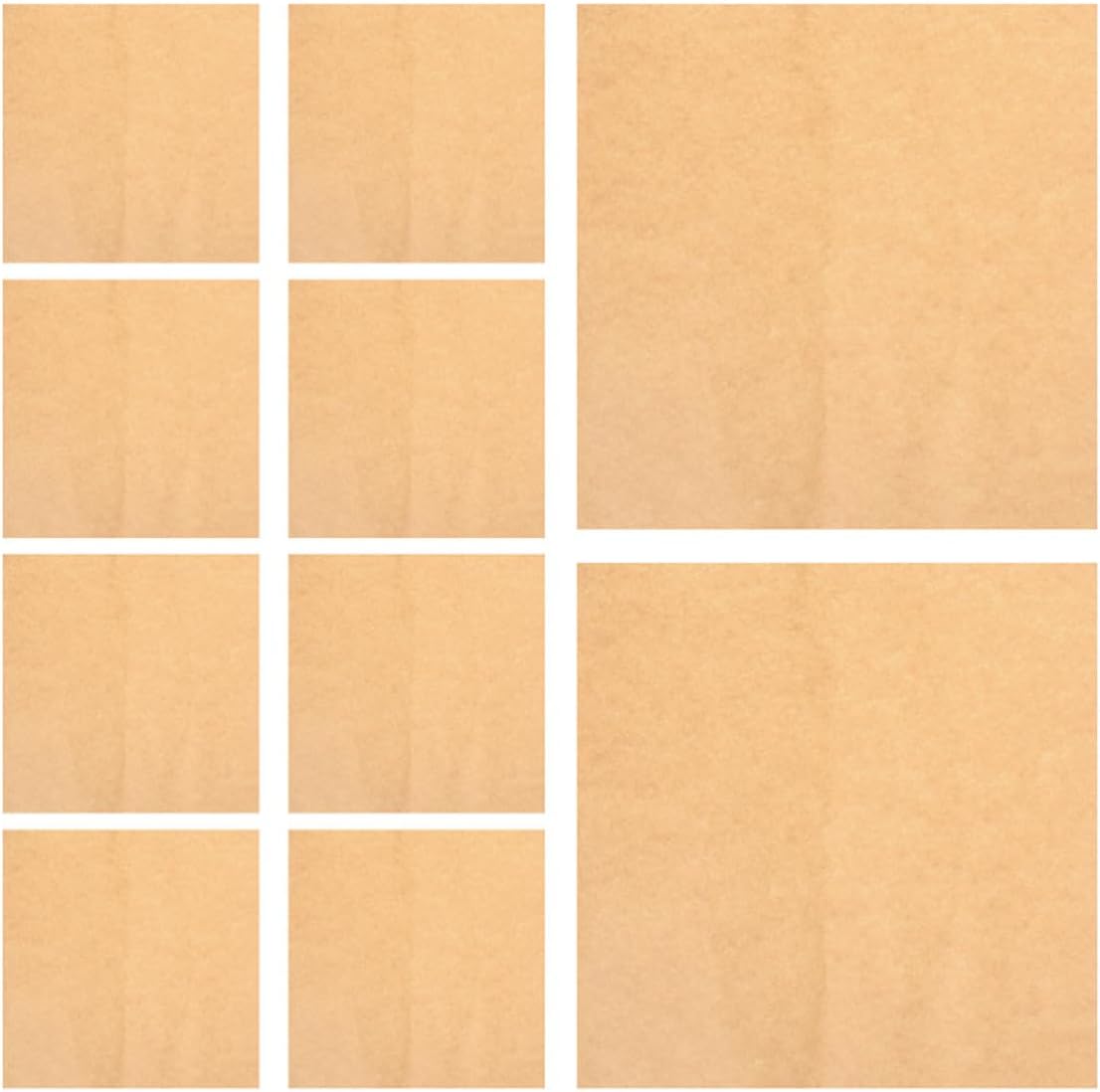 12x12 Inch Pottery Paper Sheets Greaseproof Beige 20pcs for Crafting