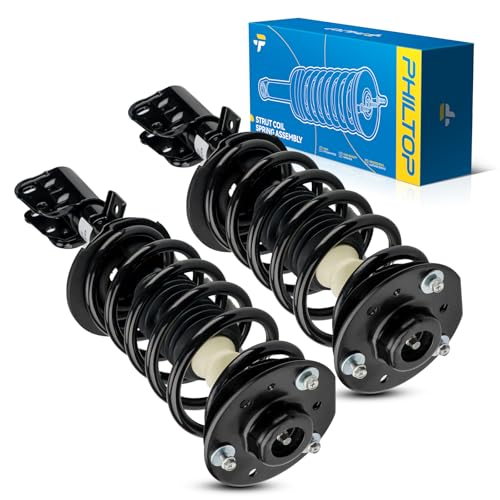 Image of PHILTOP Front Complete Struts Shock absorber Compatible With Equinox 2010 2011-2016 Strut Assembly 272526 272527 Struts with Coil Spring Assemblies Set of 2 SAA746