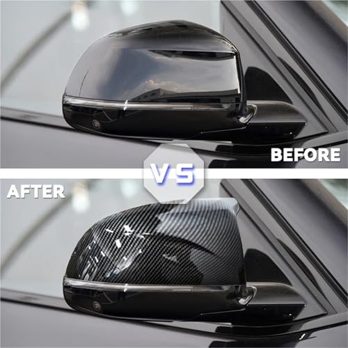 Coques de rétroviseurs effet carbone forgé résistant aux UV pour BMW X6 G06 - 5