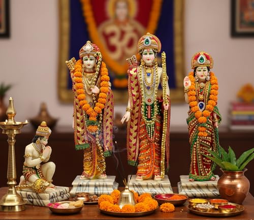 ESPLANADE Ram Darbar with Ram, Laxman, Sita and Hanuman Murti Ido...