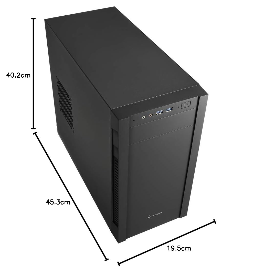 Sharkoon S1000 micro ATX Gehäuse, schwarz