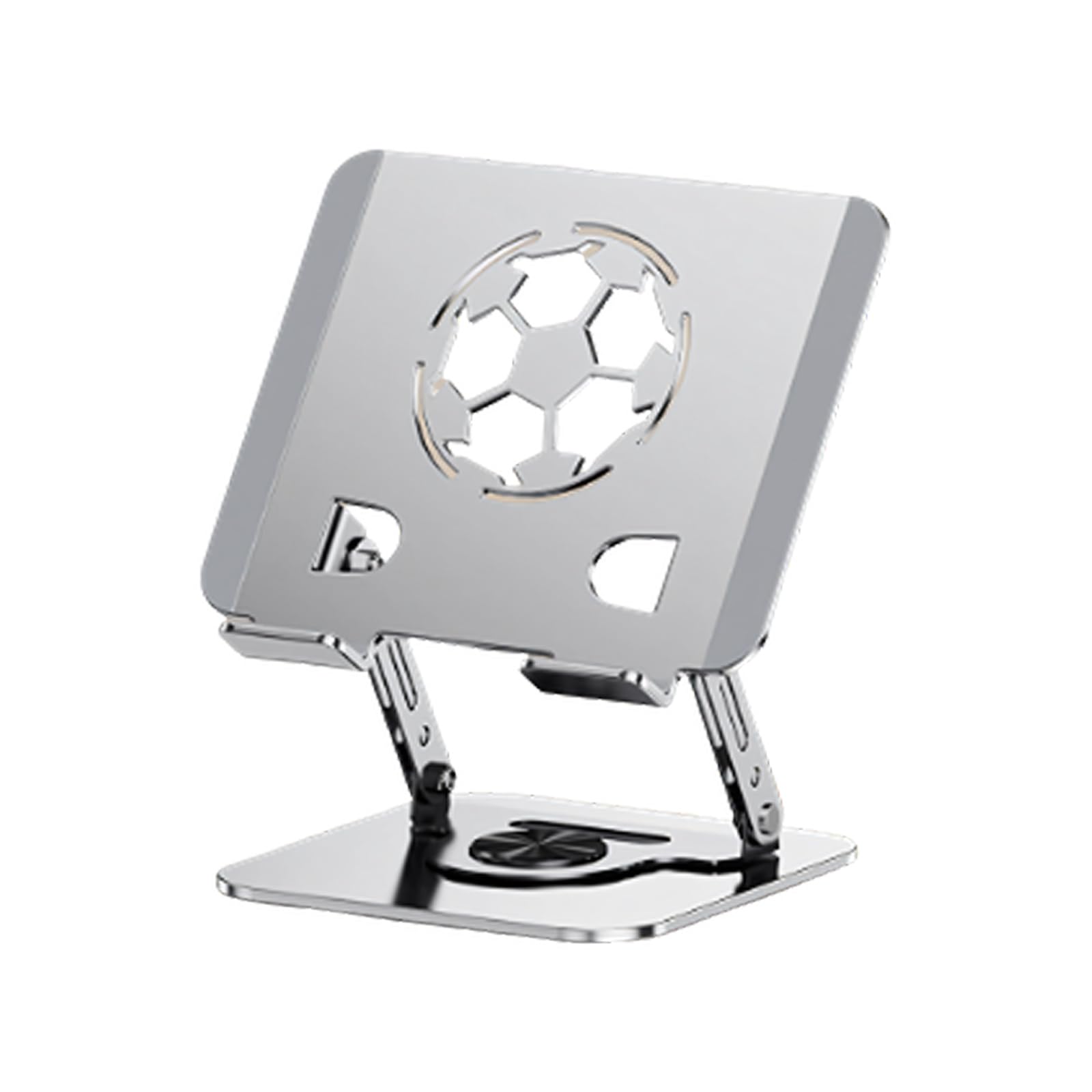 Generisch Supporto per tablet, supporto per scrivania, supporto regolabile per tablet, pieghevole, girevole a 360 gradi, supporto da scrivania per telefono, pieghevole, in metallo, raffreddamento