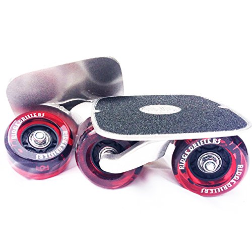 Drift Deriva Pattini Skates Freeline Skates Inline ABEC 7 cuscinetti e ruote PU (LED / Rosso Chiaro)