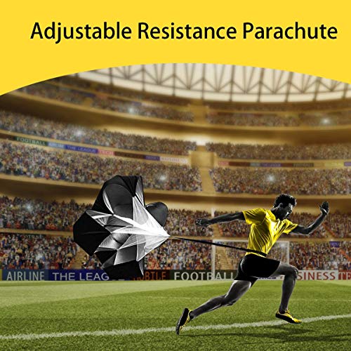 FYGAIN Speed Agility Training Set, Includes Resistance Parachute, Agility Ladder, 4 Steel Stakes, 4 Adjustable Hurdles, 12 Disc Cones with Holder, Speed Training Equipment for Soccer, Football - Thumbnail 4
