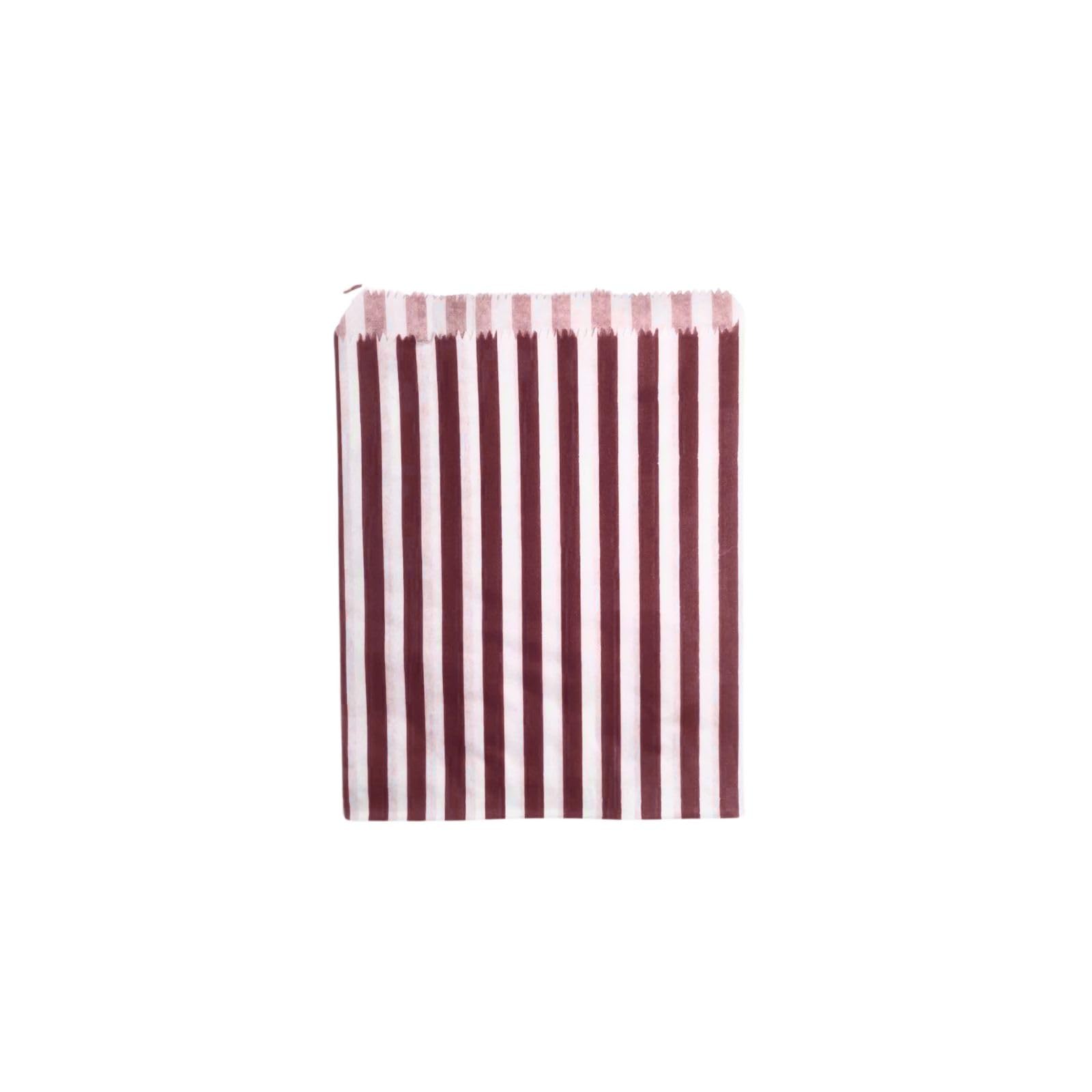 Lince Display Limited Brown Pick N Mix Sweet Candy Striped Paper Treat Bags - 7x9 Pack of 1000