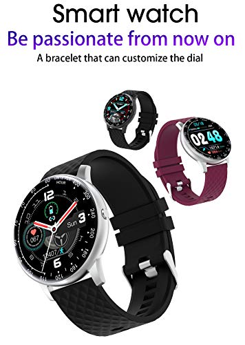 Full Touch Color Screen Activity Tracker Heart Rate Blood Pressure Monitor Health Fitness Tracker Electronic Clock Smart Watch for Android iOS - Thumbnail 2