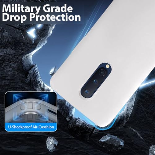 Image of LIRAMARK Liquid Silicone Soft Back Cover Case for OnePlus 8 /1+8 (White)