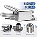 MaxEarn Upgraded Small Muffler with 120cm Exhaust Hose for Generator, Auto Parking Auxiliary Heater Accessories, Car Stainless Steel Exhaust Pipe with 2 Clamps for Air Diesel Gas Vent Hose Heating
