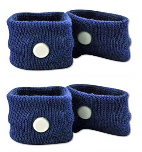 Anti-Nausea Wristbands by Prime Time Direct for Motion Sickness, Acupressure, Travel Bands - Blue (Pack of 2)