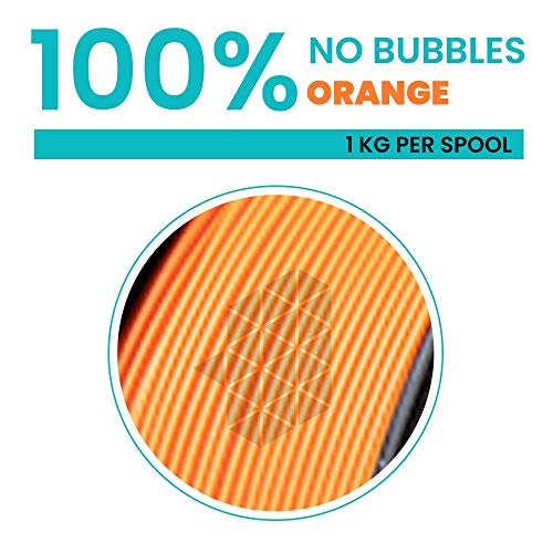 Image of Tesseract Premium PLA + 1.75mm 3D Printing Filament | Dimensional Accuracy + /- 0.03mm | Compatible with Most FDM Printers | 1 KG 3D Printer Filament - PLA Orange (Quantity 1)
