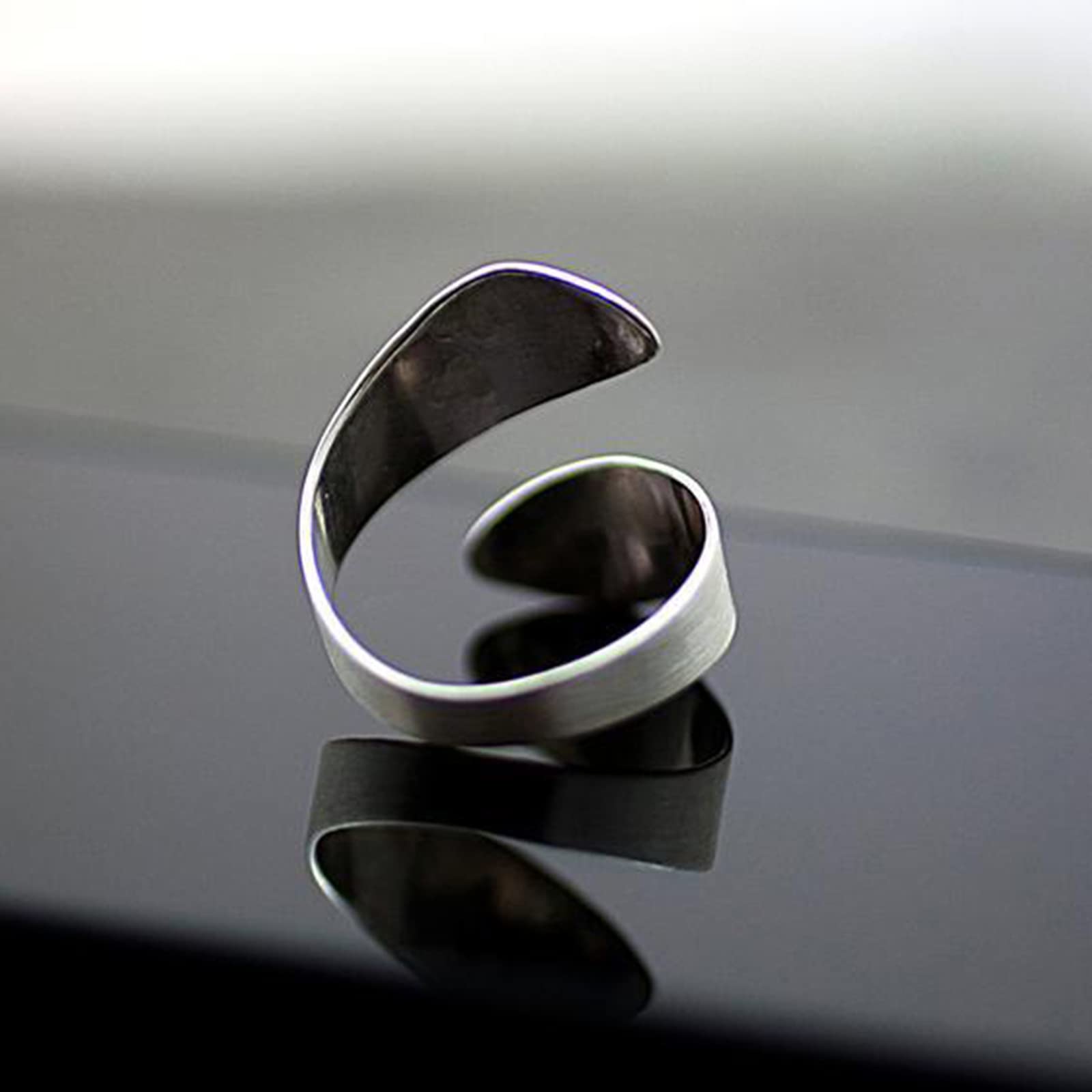 Anello dente di leone Dente di leone Anello aperto regolabile Unico Fidanzamento Anniversario Wrap Anello a fascia aperta per le donne Uomini Dainty Finger Jewelry Argento
