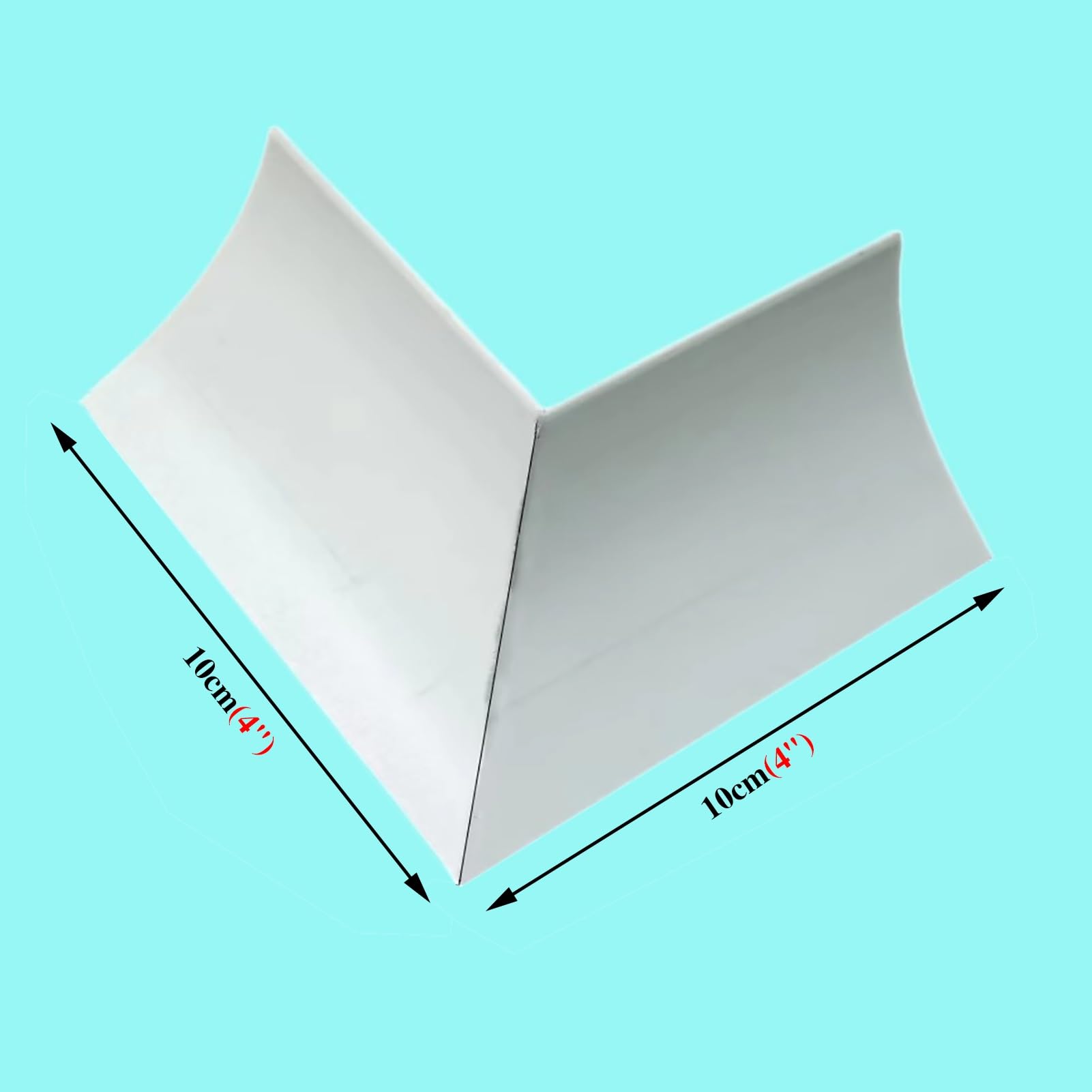 Difusor de luz con piezas de esquina y abrazaderas, ideal para decoración de bordes de pared e iluminación ambiental, mejora la estética del hogar con fácil instalación y uso versátil