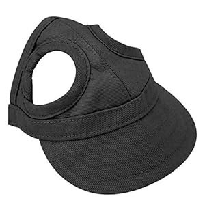 Hond Pet Hond Kat Baseball Outdoor Cap Zonnekap Verstelbare Streep Zomer Reizen Sport Hoed Pet Cap (s-Zwart)