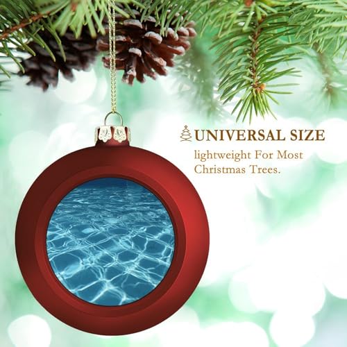 Sapin de Noël et piscine : boules décoratives étanches à flottaison stable - 4