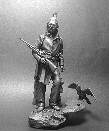 Tin Figure USA Native American Apache (Scout Raven 1885) D-014