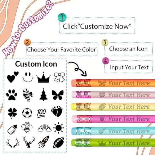 Lápiz personalizado con grabado para niños y oficina miniatura 3