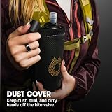 HydraPak PackFlask 750 ml, montowana na uprzęży, butelka na wodę do plecaków, bez użycia rąk, łatwy dostęp, ultralekka, składana piersiówka, do wędrówek i wędrówek z plecakiem, szałwiowa zieleń