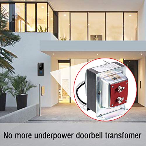 24V 40Va Thermostat And Doorbell Transformer Ul Certifiedr, Power Supply Compatible With Saswell, Nest, Ecobee, Sensi And Honeywell Thermostat, All Versions Of Ring Doorbell (Red) #TOP1