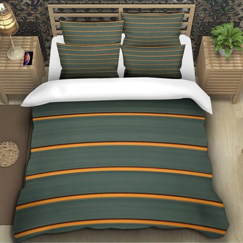 Housse de couette microfibre 135x200 rayures 3D design