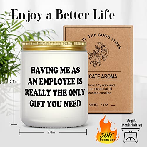 Boss Gift For Women Men - Boss Day Present For Manager Employer Director, Boss Lady Gifts For Christmas Birthday Mothers Day Fathers Day Valentines, Lavender Candle For Her Him, Office Decor For Boss #TOP5