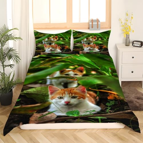 Parure de lit 90x190 animaux solution sommeil doux fermeture éclair facile pour lit enfant - 3
