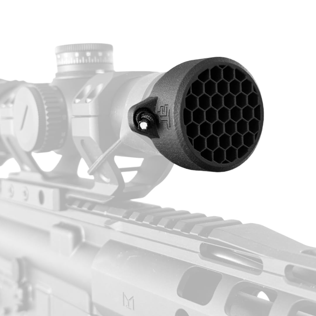 Optic Killflash Hex Cover Compatible for Athlon Burris Leupold NightForce Primary Arms Vortex | Objective Cap & Anti-Relective Device