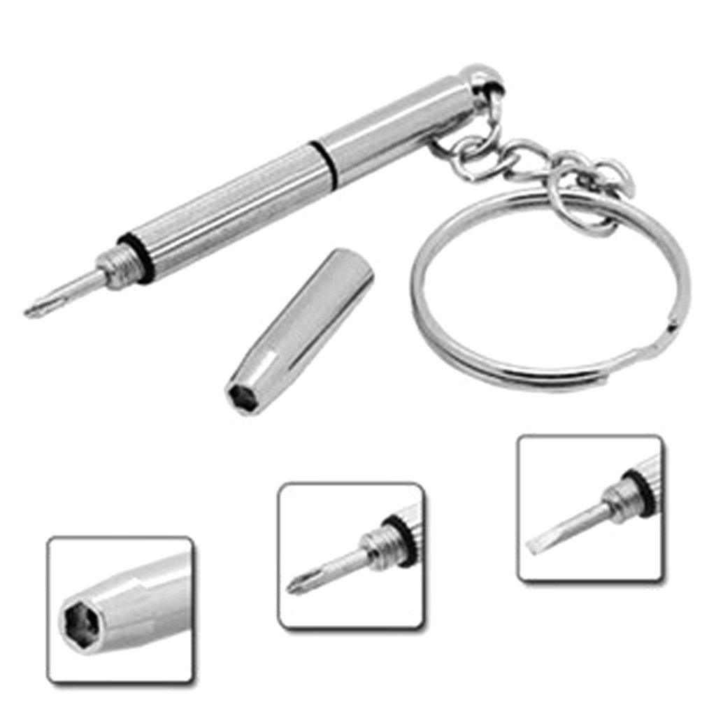 Set di cacciaviti 3in1 Cacciavite for Occhiali da Vista, Kit di Riparazione for Orologi da Sole, Cacciavite, Portachiavi