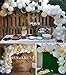 Balloon Garland Arch Kit 16Ft Long White and Gold Latex Balloons Pack for Baby Shower Weeding Birthday Bachelorette Party Backdrop Background Decorations…