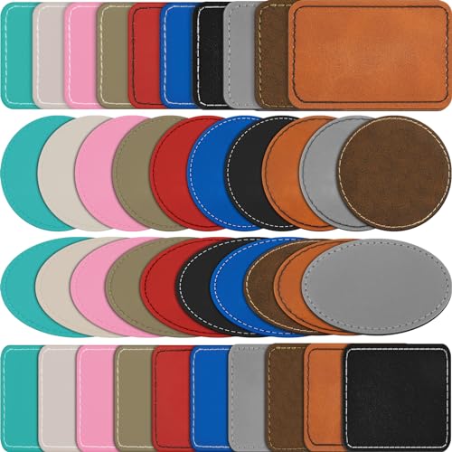 Patchs thermocollants vierges Dunzy en simili cuir pour réparation de chapeaux - 2