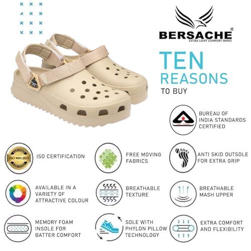 Image of BERSACHE Extra Soft Classic Casual with Regular wear with Ultra Soft & Flexibility Technology WEDGES SANDAL for Men's /Boy