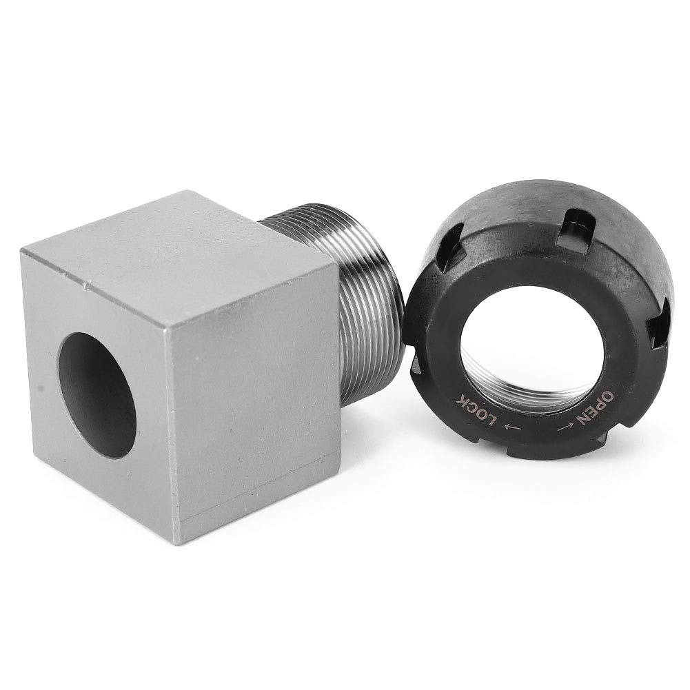 ER32 Spannzangenblock Vierkant/Sechskant, ER32 Spannzangenblock Spannzangenhalter für Drehmaschinen-Graviermaschinen, Industrielle Spannzangen(Square)