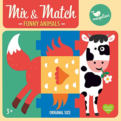Mix & Match - Funny Animals: Tierischer Puzzle-Spaß im Maxi-Format für Kinder ab 3 Jahren