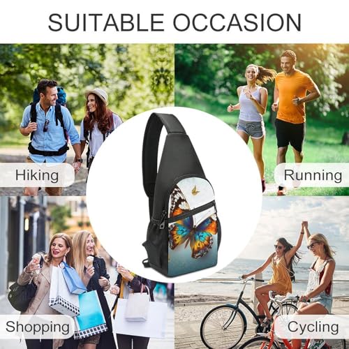 Bolso Bandolera Deportiva Blanca Butterfly miniatura 6