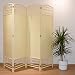 Biombo Ratán Separador de Ambientes 4 Paneles 200x180 cm (Largo x Alto)...